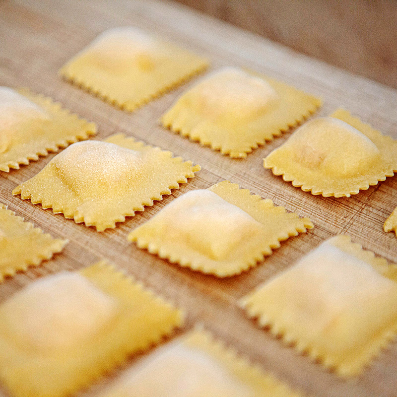 Ravioli al taleggio e 'nduja