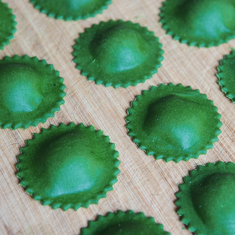 Ravioli di spinaci e ricotta
