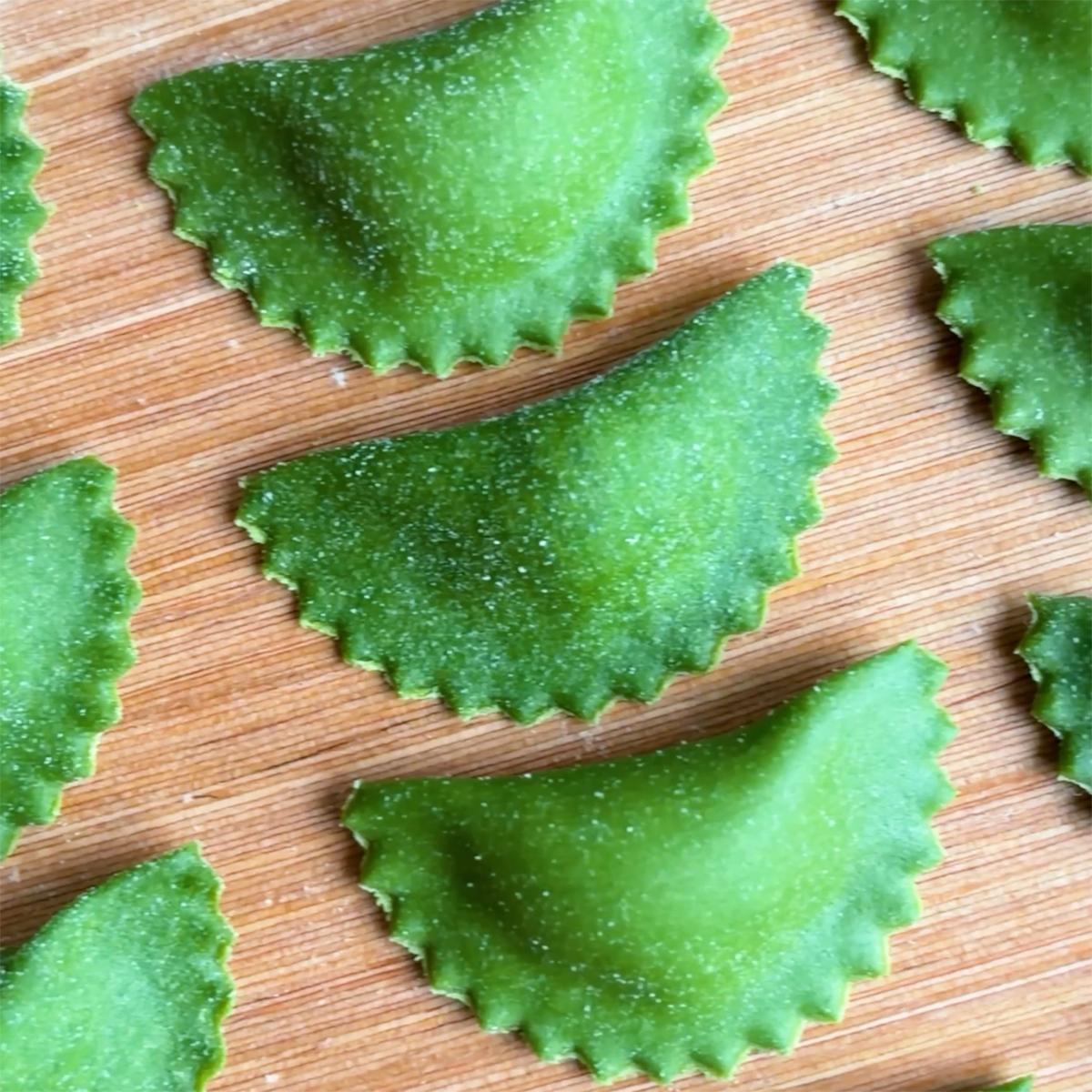 Mezzalune di spinaci e ricotta